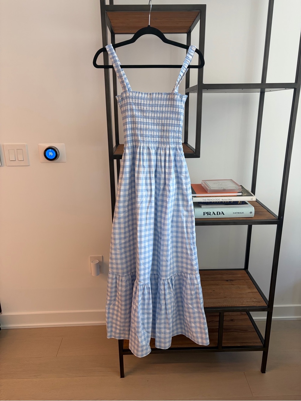Like New! Hill House Home Anjuli Nap Dress Gingham sundress smocked - Picture 3 of 3